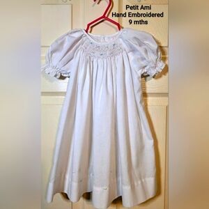 Petit Ami White Hand Embroidered Dress